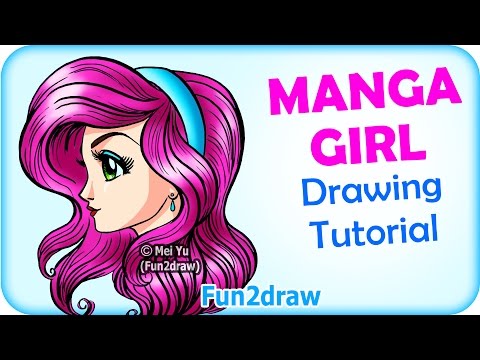 Watch this manga girl drawing tutorial!