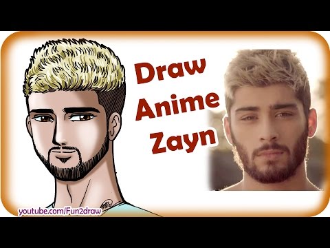 Learn how to draw Zayn from One Direction as an anime guy!