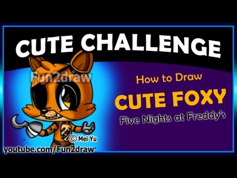 Draw this cute Foxy from FNAF step by step with Mei Yu!
