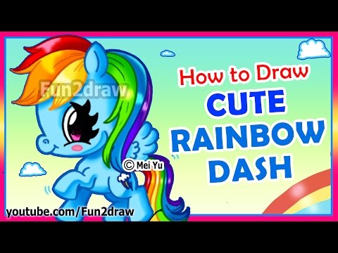 Learn how to draw Rainbow Dash from MLP step by step easy!