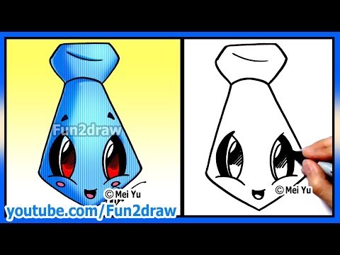 Watch how to draw a cute necktie step by step!
